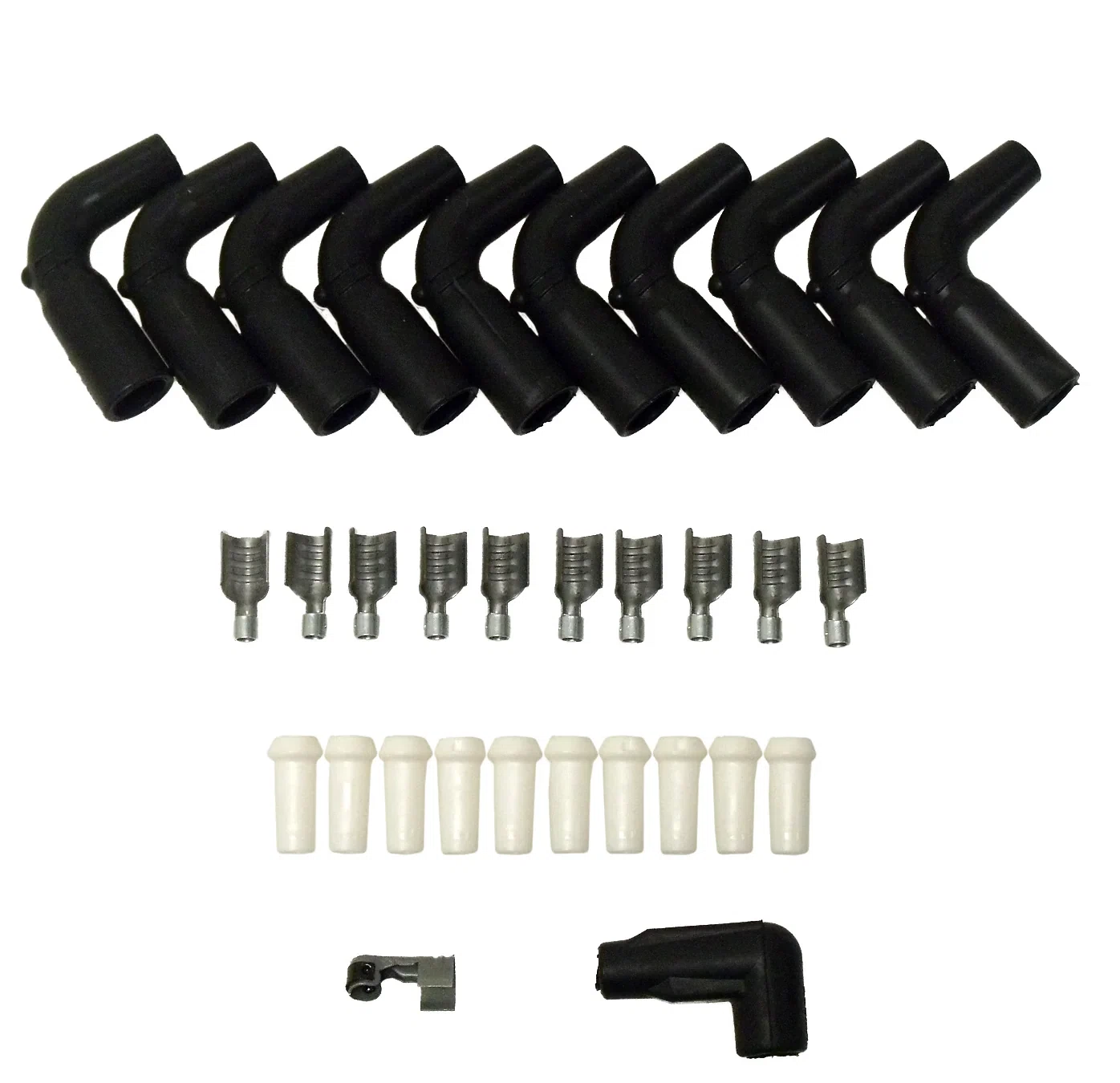 Spark Plug Wire Connector 8 - 10.4mm 90_ 10 Black 46067
